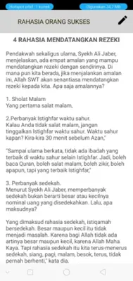 RAHASIA ORANG SUKSES android App screenshot 0